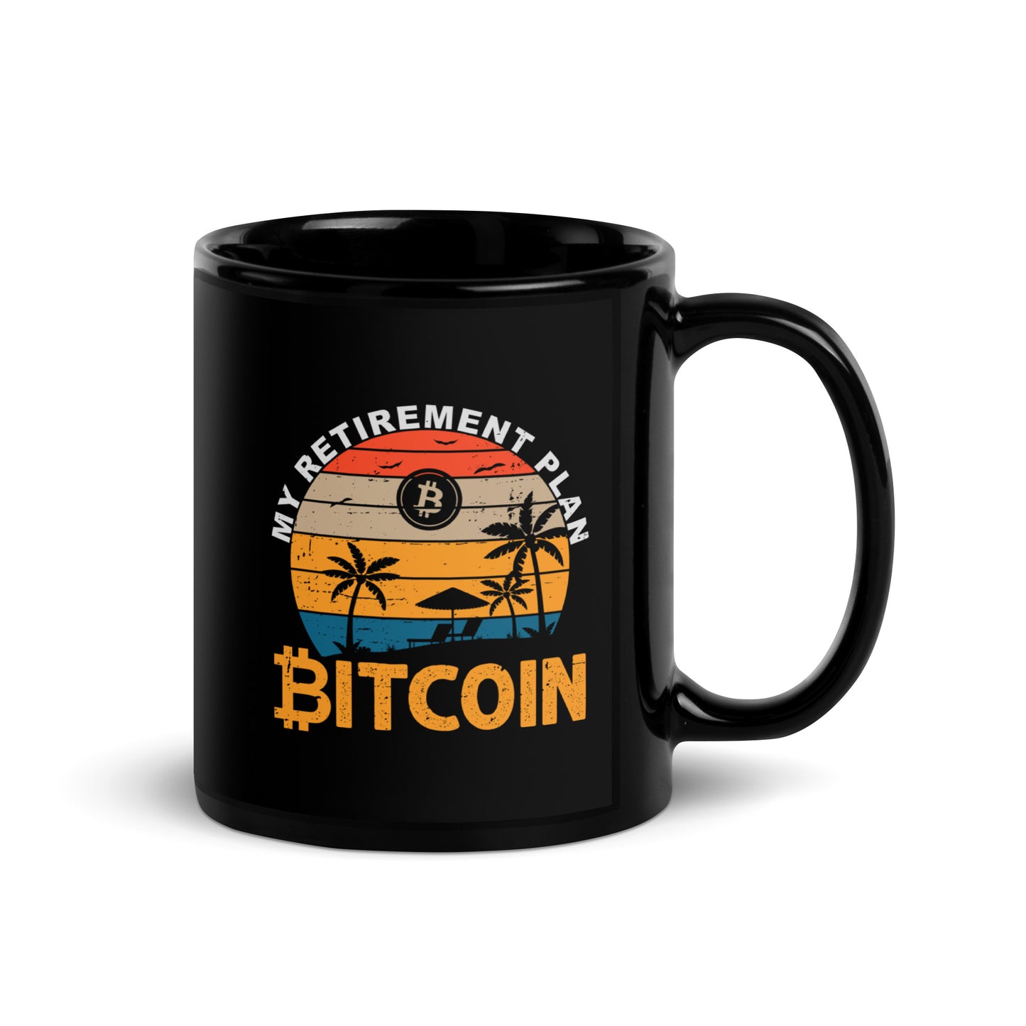 Bitcoin Black Coffee Mug