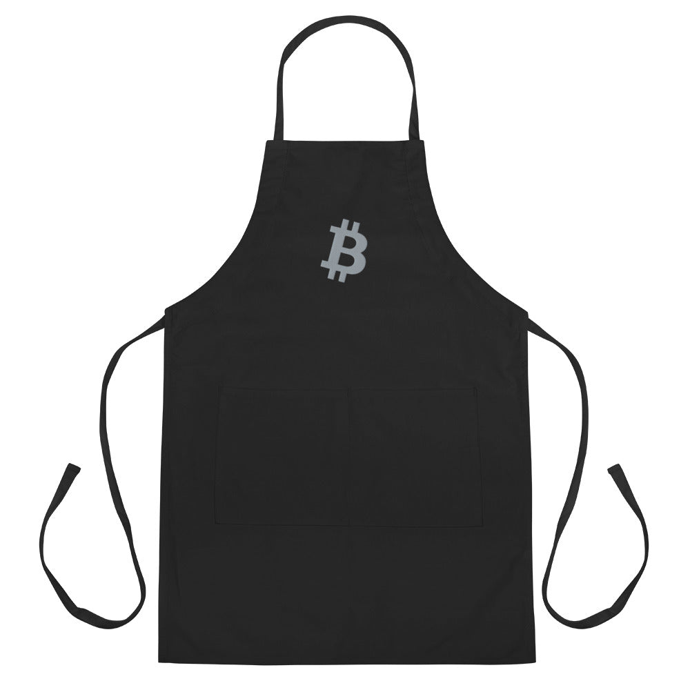 Bitcoin Embroidered Apron