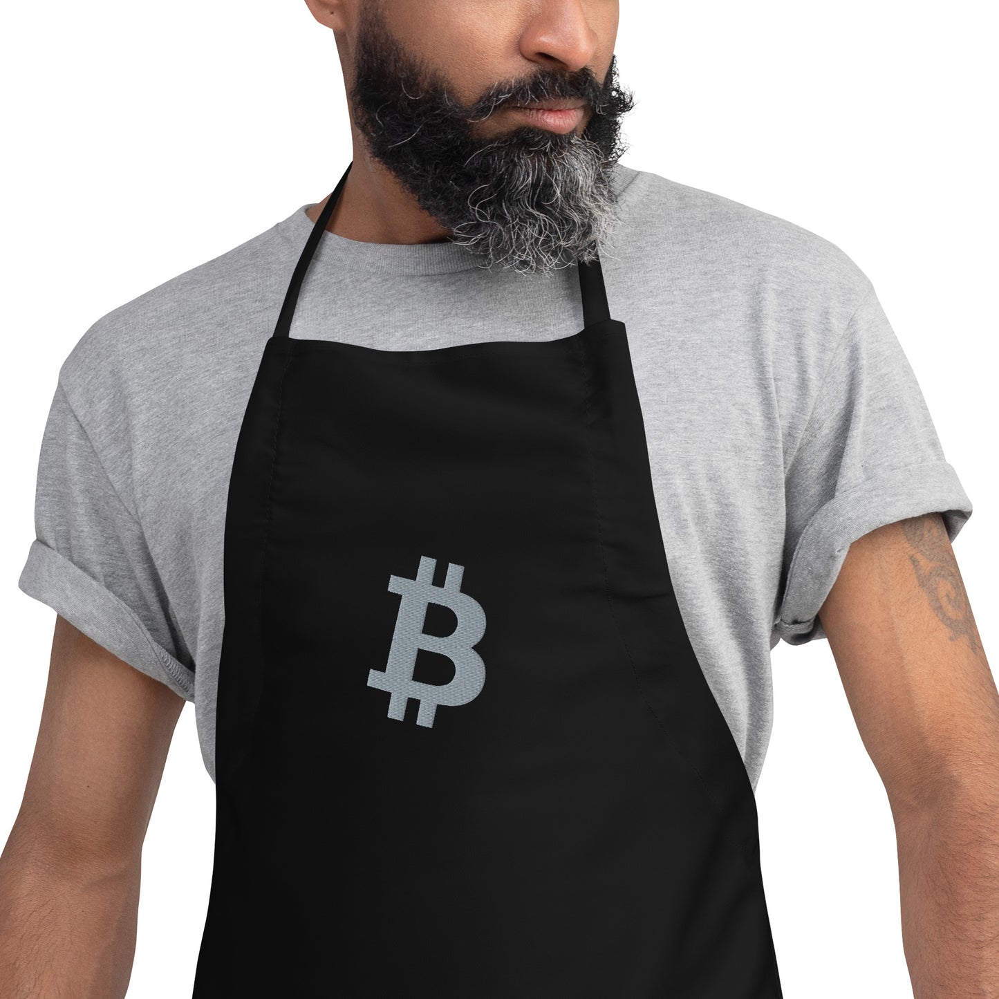 Bitcoin Embroidered Apron