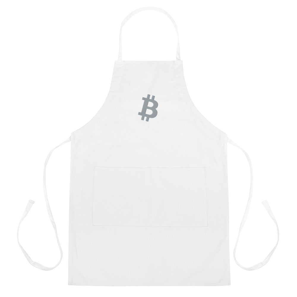 Bitcoin Embroidered Apron