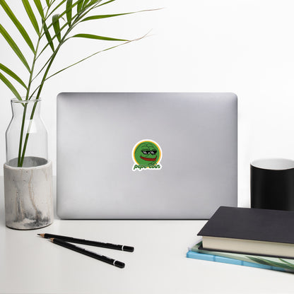 PEPE meme coin Bubble-free stickers