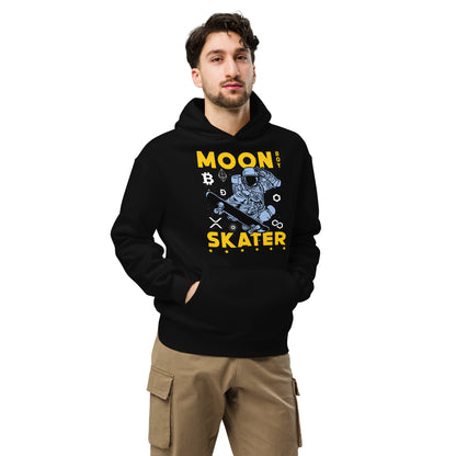 Gray Moon Boy skater oversized hoodie